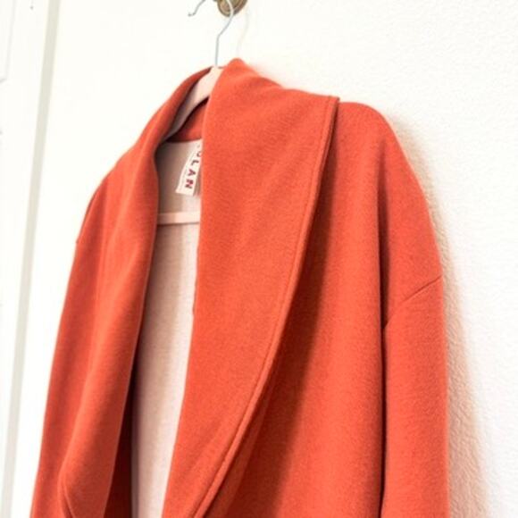 DOLAN Left Coast Collection Open Front Rust Orange Knit Jacket Women XS - Picture 2 of 5